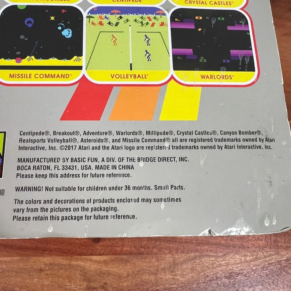 Atari‎ 2600 Plug & Play Joystick 10 Classic Games Retro TV Game Basic Fun 09560